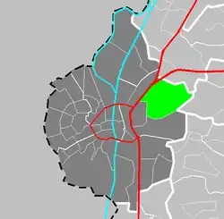 Location of Amby in Maastricht