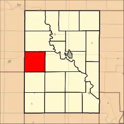 Location in Clay County