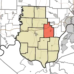 Location in Harrison County