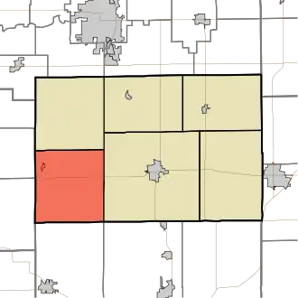 Location in Tipton County