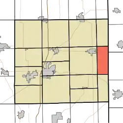 Location of Stafford Township in DeKalb County