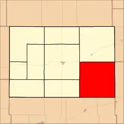 Location within Hodgeman County