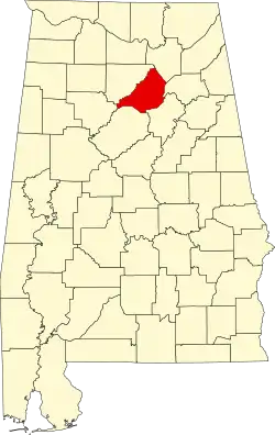 Blount County map
