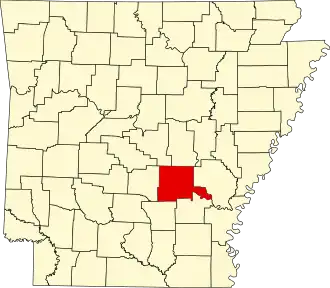 State map highlighting Jefferson County