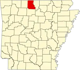 State map highlighting Marion County