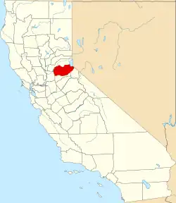 Location in the state of California