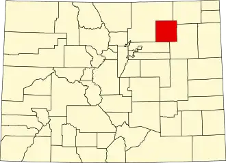 State map highlighting Morgan County