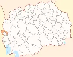 Location of Municipality of Debar