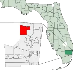 Location in Broward County and the U.S. state of Florida