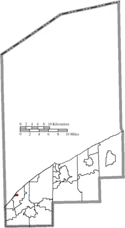 Location of Timberlake in Lake County