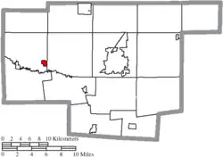 Location of New Bloomington in Marion County