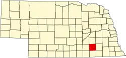State map highlighting Fillmore County