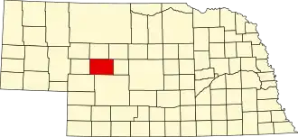 State map highlighting McPherson County