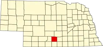 State map highlighting Phelps County