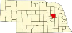State map highlighting Platte County