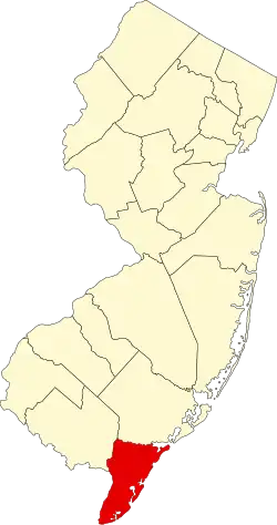 Cape May County map