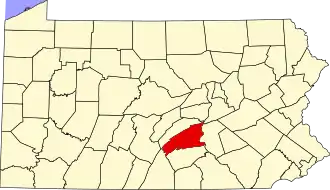 Map of Perry County, Pennsylvania