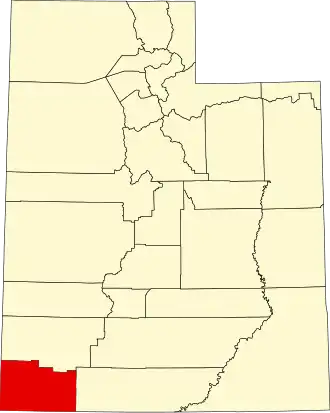 State map highlighting Washington County