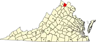 State map highlighting Clarke County