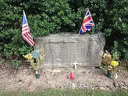 Mass grave containing the remains of soldiers from both armies at Birmingham Friends Burial Grounds