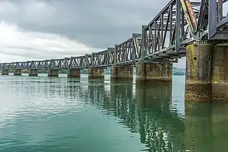 Matapihi railway bridge to Tauranga Central