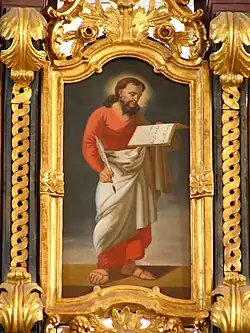 Matthew the Evangelist with a quill and his gospel