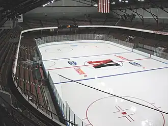 Matthews Arena interior in 2009