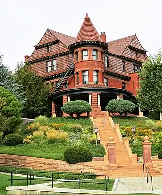 The Alfred McCune Home was used to film the music video for "Social Climb".