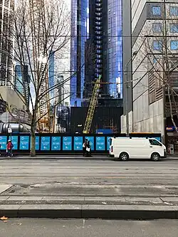 Melbourne Metro Tunnel State Library station construction site 2 2019