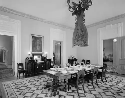 A punkah in an antebellum house in Natchez, Mississippi