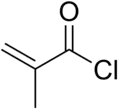 Skeletal formula of methacryloyl chloride