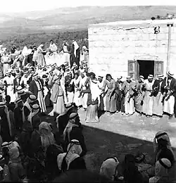 A Palestinian wedding celebration in Mi'ar in 1937