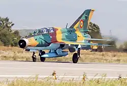 MiG-21 LanceR B of the 951st Fighter Squadron, Cooperative Key 2003 at Graf Ignatievo Air Base, Bulgaria.