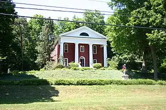 Middlebury Academy: first high school in the Holland Purchase, now listed in the National Register of Historic Places is in Wyoming, New York