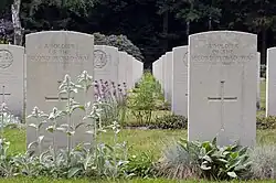 Two headstones of unknown soldiers