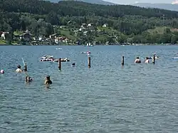 People swimming in the Millstätter See