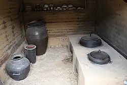 Gamasot in a kitchen for gold miners