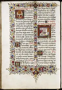 Example of a decorated page from the second part, fo 394 vo.