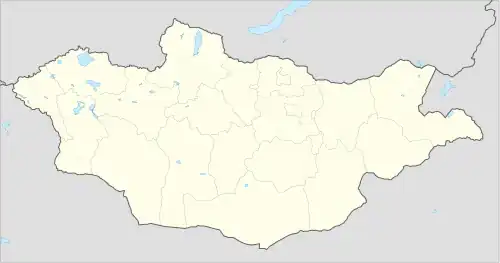 Uliastai is located in Mongolia