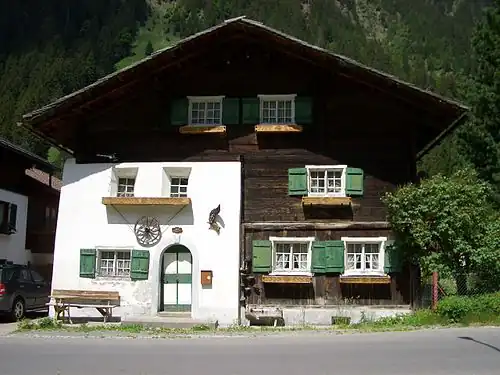 Type I Montafonerhaus in Partenen (Gaschurn)