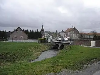 Center of the village and the Selle River