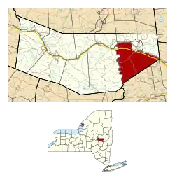 Location within Montgomery County and the state of New York