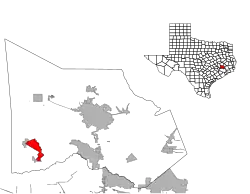 Location of Pinehurst, Texas