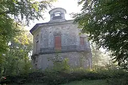 The ruins of the Hellhaus at the intersection of the star-shaped system of alleys