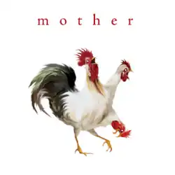 A three-headed chicken with white eyes on a white background. Above it, text reads "mother"