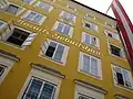 Mozart's birthplace at Getreidegasse 9