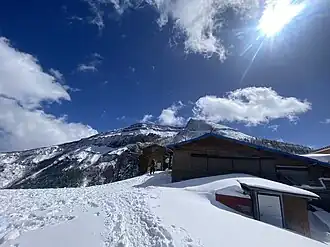 Mt Iō taken from Natsuzawa Pass in March 2024.jpg