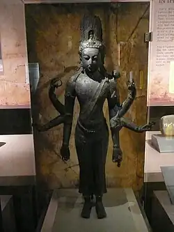 Malaysian statue of Avalokiteśvara. Bidor, 8th–9th century CE.
