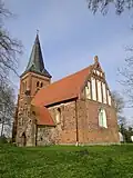 Village church in Nätebow.