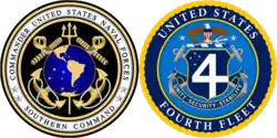 U.S. Naval Forces Southern Command / U.S. 4th Fleet official logos